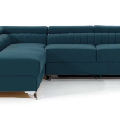 Ecksofa für das Wohnzimmer MELISENDE - blau, linke Ecke