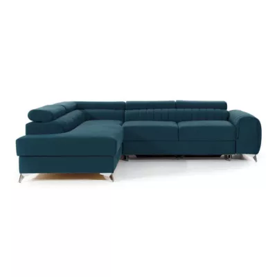Ecksofa für das Wohnzimmer MELISENDE - blau, linke Ecke
