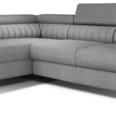 Ecksofa für das Wohnzimmer MELISENDE - grau, linke Ecke