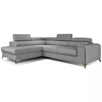 Ecksofa für das Wohnzimmer MELISENDE - grau, linke Ecke