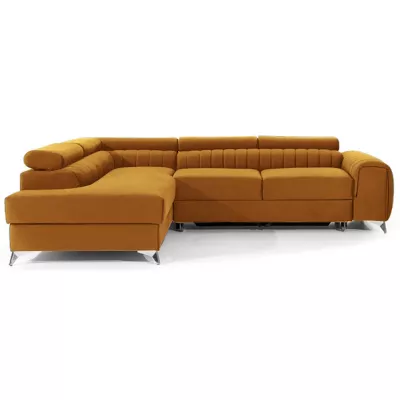 Ecksofa für das Wohnzimmer MELISENDE - gelb, linke Ecke