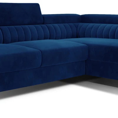 Ecksofa für das Wohnzimmer MELISENDE - marineblau, linke Ecke