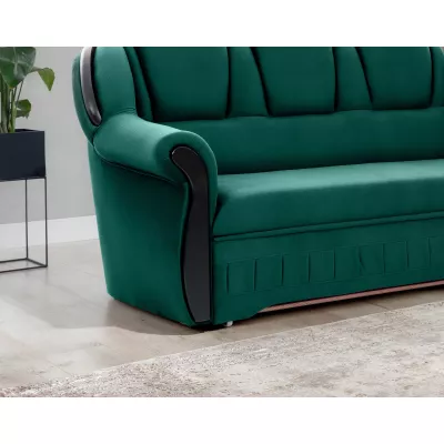 Eckschlafsofa KANOA 1 - grün, rechte Ecke