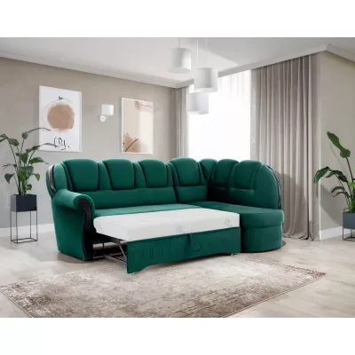 Eckschlafsofa KANOA 1 - grün, rechte Ecke
