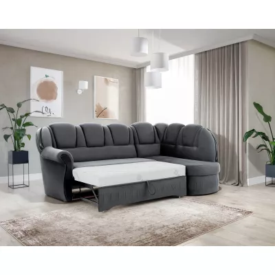 Eckschlafsofa KANOA 1 - grau, rechte Ecke