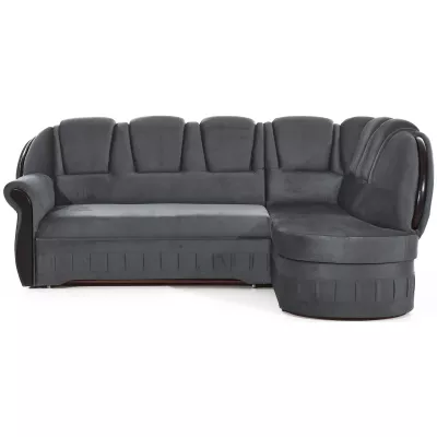 Eckschlafsofa KANOA 1 - grau, rechte Ecke