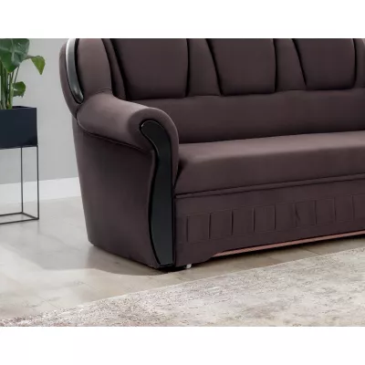 Eckschlafsofa KANOA 1 - braun, rechte Ecke