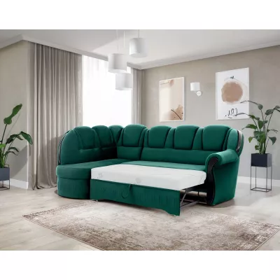 Eckschlafsofa KANOA 1 - grün, linke Ecke