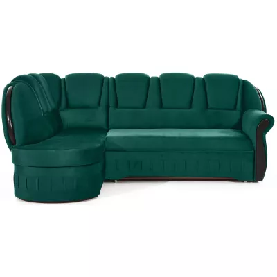Eckschlafsofa KANOA 1 - grün, linke Ecke