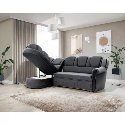 Eckschlafsofa KANOA 1 - grau, linke Ecke
