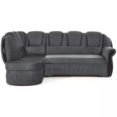 Eckschlafsofa KANOA 1 - grau, linke Ecke