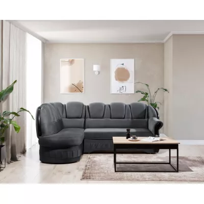 Eckschlafsofa KANOA 1 - grau, linke Ecke