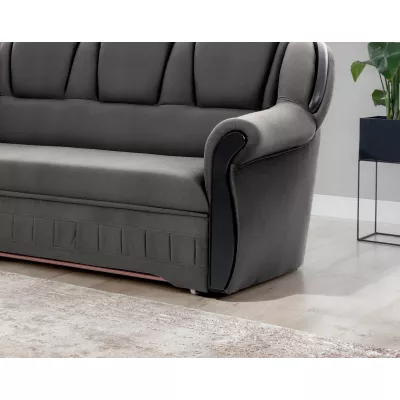 Eckschlafsofa KANOA 1 - dunkelgrau, linke Ecke