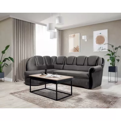 Eckschlafsofa KANOA 1 - dunkelgrau, linke Ecke