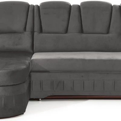 Eckschlafsofa KANOA 1 - dunkelgrau, linke Ecke