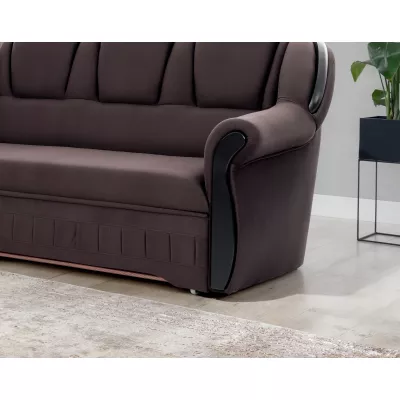 Eckschlafsofa KANOA 1 - braun, linke Ecke