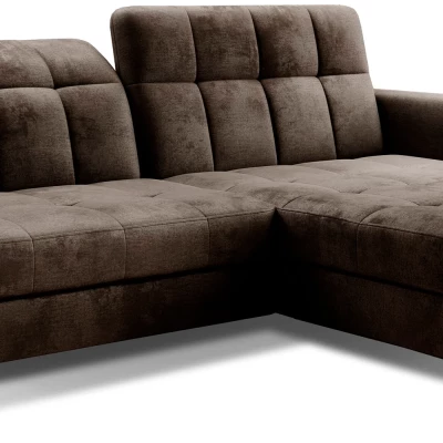 Stilvolle Ecksofa-Garnitur AZARI – beigebraun, rechte Ecke