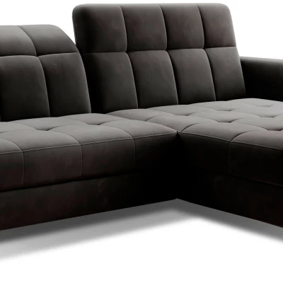 Stilvolle Ecksofa-Garnitur AZARI – schwarz, 3-teilig, rechte Ecke