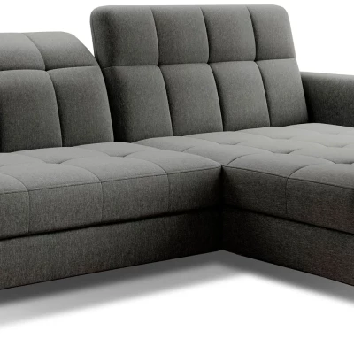 Stilvolle Ecksofa-Garnitur AZARI – grau, 3-teilig, rechte Ecke
