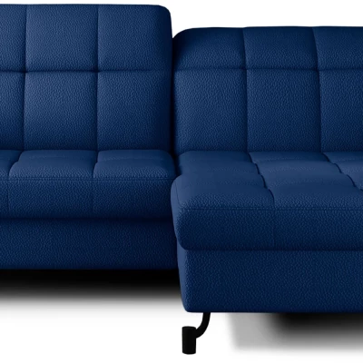 Stilvolle Ecksofa-Garnitur AZARI – marineblau, rechte Ecke
