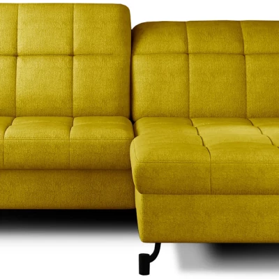 Stilvolle Ecksofa-Garnitur AZARI – gelb, rechte Ecke