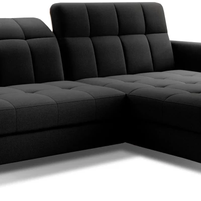 Stilvolle Ecksofa-Garnitur AZARI – schwarz, 2-teilig, rechte Ecke