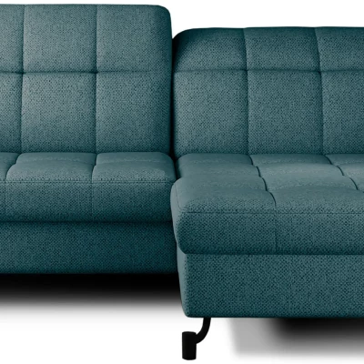 Stilvolle Ecksofa-Garnitur AZARI – Preußischblau, rechte Ecke