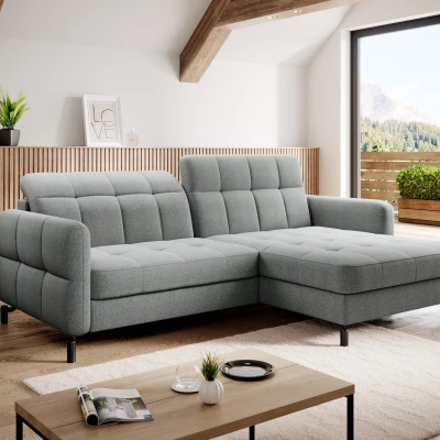 Stilvolle Ecksofa-Garnitur AZARI – Esche, rechte Ecke