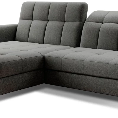 Stilvolle Ecksofa-Garnitur AZARI – grau, 3-teilig, linke Ecke