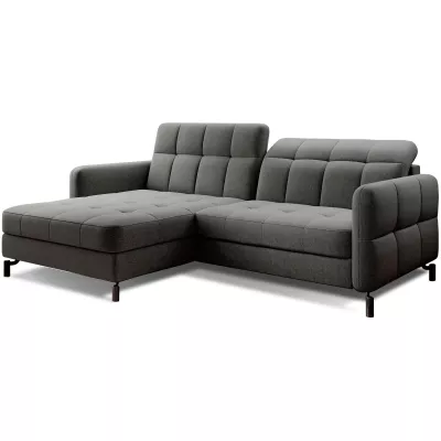 Stilvolle Ecksofa-Garnitur AZARI – grau, 3-teilig, linke Ecke