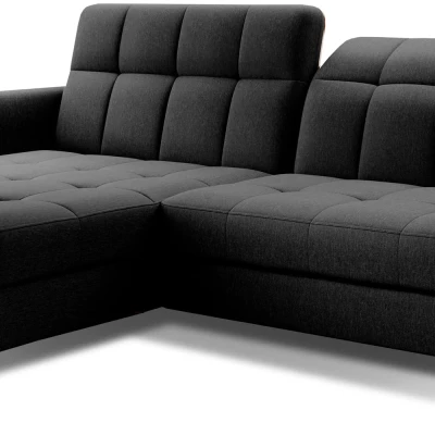 Stilvolle Ecksofa-Garnitur AZARI – schwarz, 5-teilig, linke Ecke
