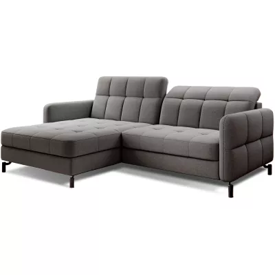 Stilvolle Ecksofa-Garnitur AZARI – grau, 2-teilig, linke Ecke