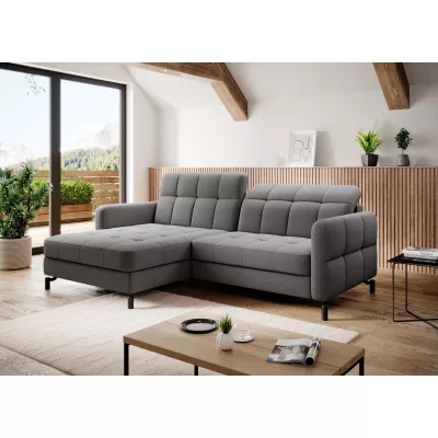 Stilvolle Ecksofa-Garnitur AZARI – grau, 2-teilig, linke Ecke