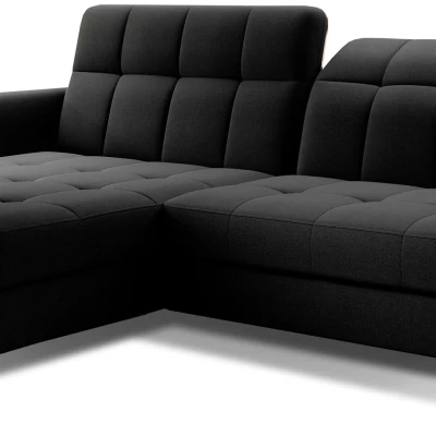 Stilvolle Ecksofa-Garnitur AZARI – schwarz, 2-teilig, linke Ecke