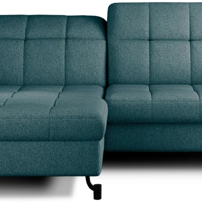 Stilvolle Ecksofa-Garnitur AZARI – Preußischblau, linke Ecke