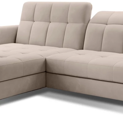 Stilvolle Ecksofa-Garnitur AZARI – hellbeige, linke Ecke