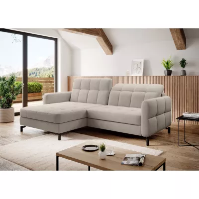Stilvolle Ecksofa-Garnitur AZARI – hellbeige, linke Ecke