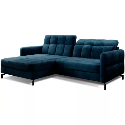Stilvolle Ecksofa-Garnitur AZARI – blau, linke Ecke