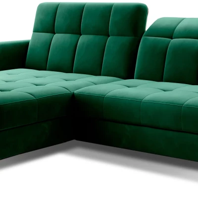Stilvolle Ecksofa-Garnitur AZARI – grün, linke Ecke