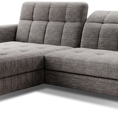 Stilvolle Ecksofa-Garnitur AZARI – grau, 1-teilig, linke Ecke