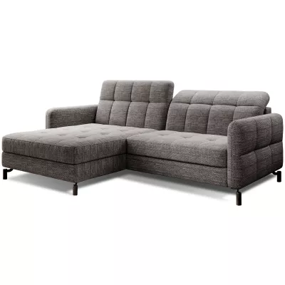 Stilvolle Ecksofa-Garnitur AZARI – grau, 1-teilig, linke Ecke