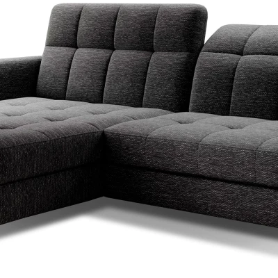 Stilvolle Ecksofa-Garnitur AZARI – schwarz, 1-teilig, linke Ecke
