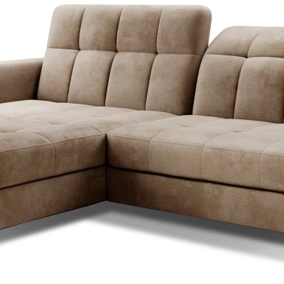 Stilvolle Ecksofa-Garnitur AZARI – braun, linke Ecke