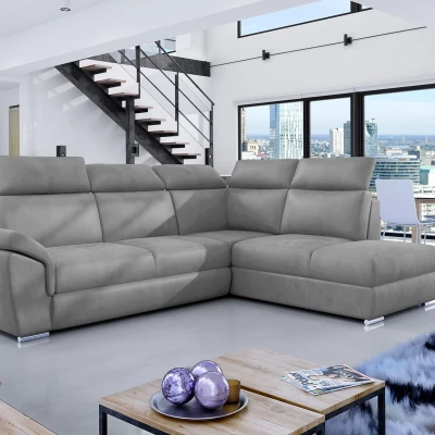 Eckschlafsofa ANOUK - grau 1, rechte Ecke