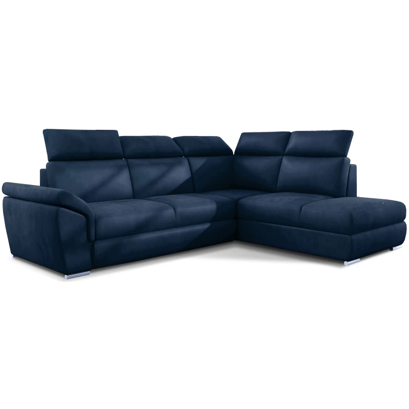 Eckschlafsofa ANOUK - blau, rechte Ecke