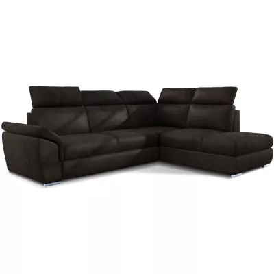 Eckschlafsofa ANOUK – dunkelbraun, rechte Ecke