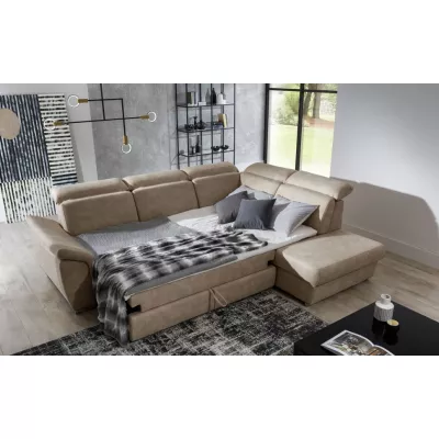 Eckschlafsofa ANOUK – dunkelbraun, rechte Ecke