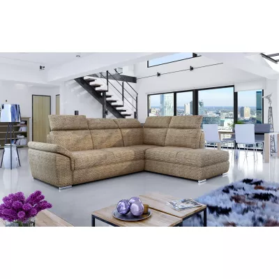 Eckschlafsofa ANOUK – dunkelbeige, rechte Ecke