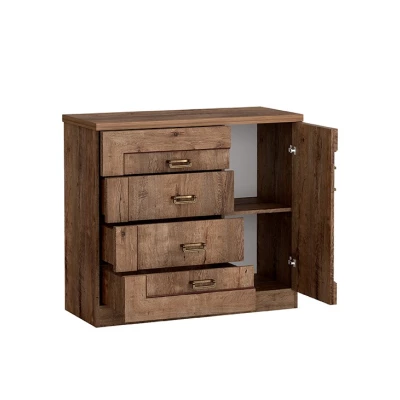 Moderner Kombi-Schrank GIADA – Eiche Lefkas