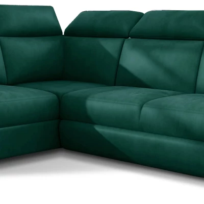 Eckschlafsofa ANOUK – dunkelgrün, linke Ecke